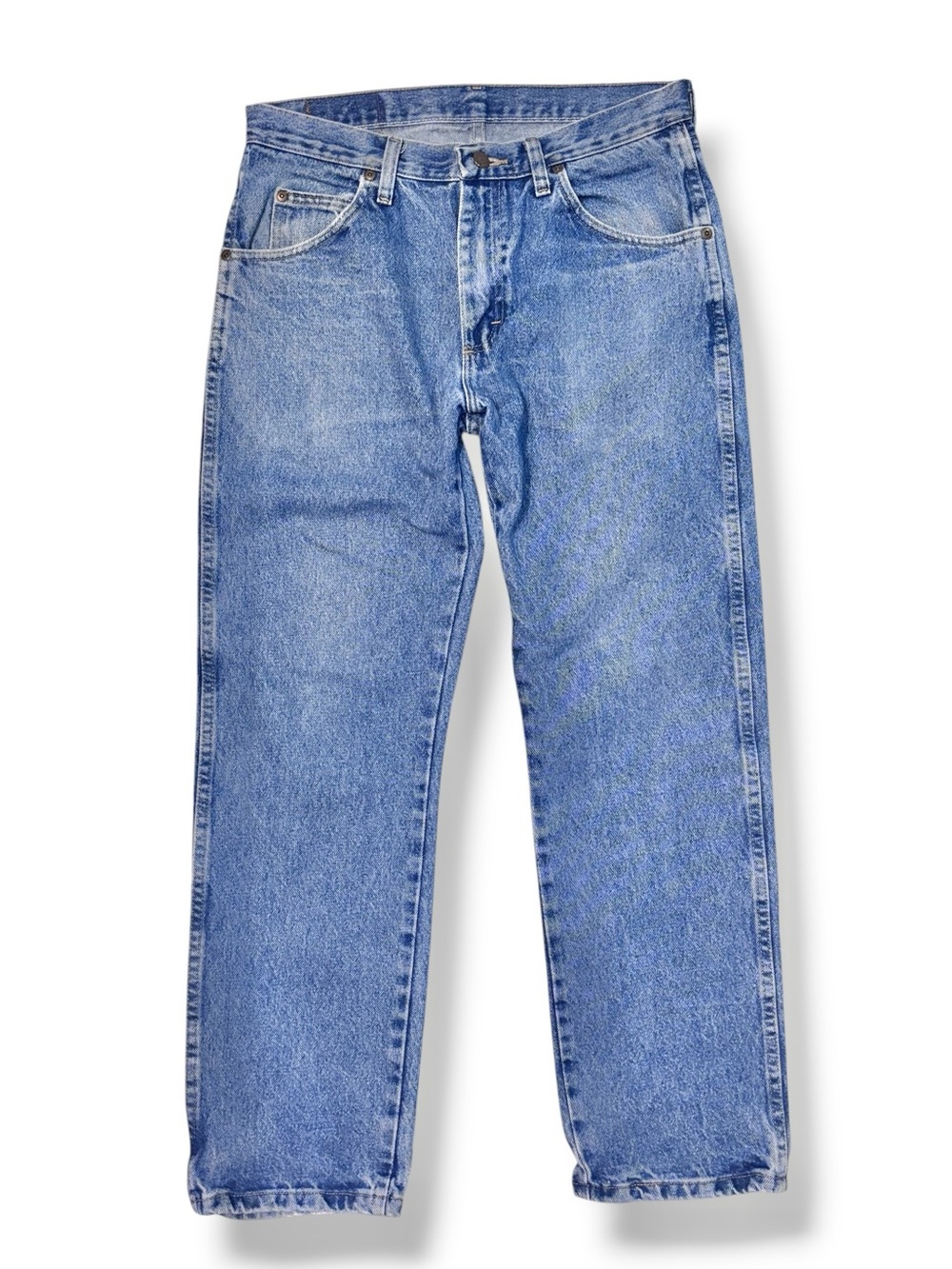 WRANGLER Regular Fit Straight Leg Denim Jeans Medium Wash 31x30 VINTAGE